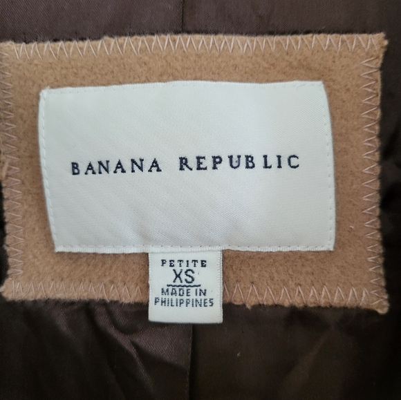 Banana Republic Wool Coat XS Petite - Picture 3 of 4